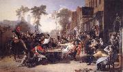 Sir David Wilkie Chelsea Pensioners Reading the Gazette of the Battle of Waterloo USA oil painting reproduction